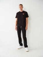 True Religion Men Solid Straight Fit Jeans