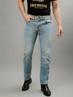 True Religion Men Solid Straight Fit Jeans
