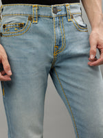 True Religion Men Solid Straight Fit Jeans