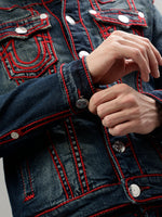 True Religion Men Solid Shirt Collar Full Sleeves Jacket