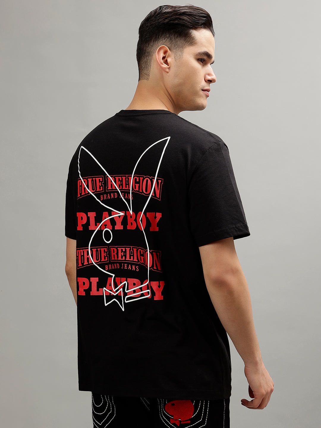 True Religion Black Fashion Relaxed Fit T-Shirt