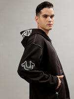 True Religion Men Printed Hooded Long Sleeves Sweatshirt