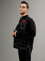 True Religion Men Solid Spread Collar Long Sleeves Regular Jacket