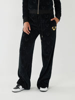 True Religion Women Solid Oversized Sweatpant