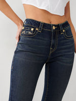 True Religion Women Blue Solid Skinny Fit Mid-Rise Jeans