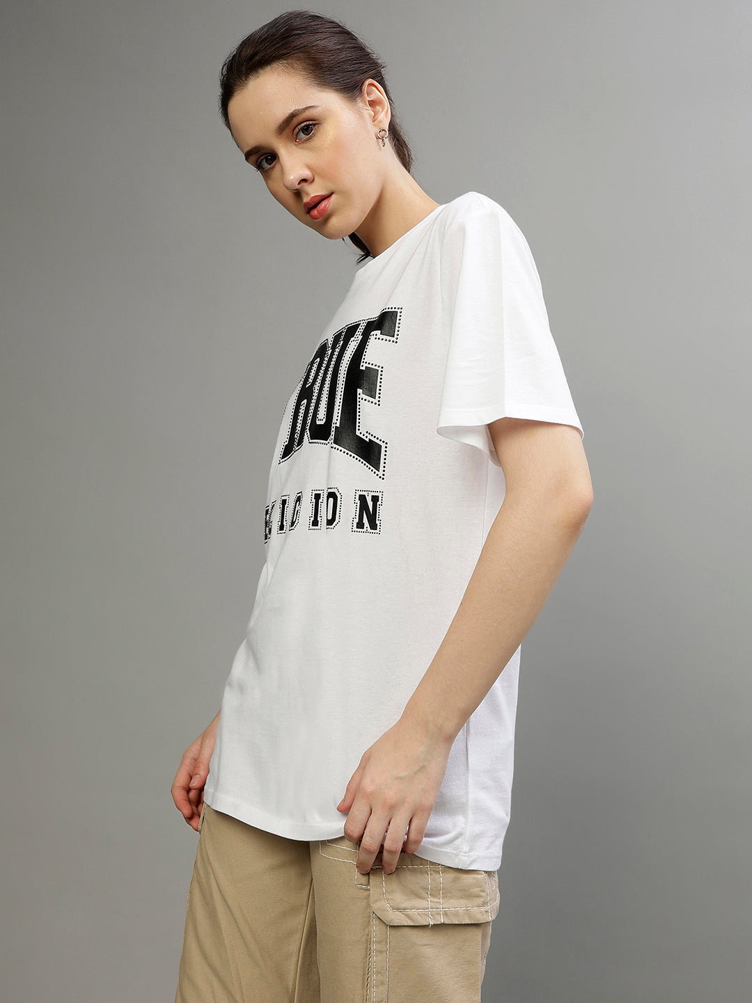 True Religion White Fashion Regular Fit T-Shirt