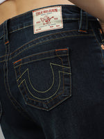 True Religion Women Solid Straight Fit Jeans