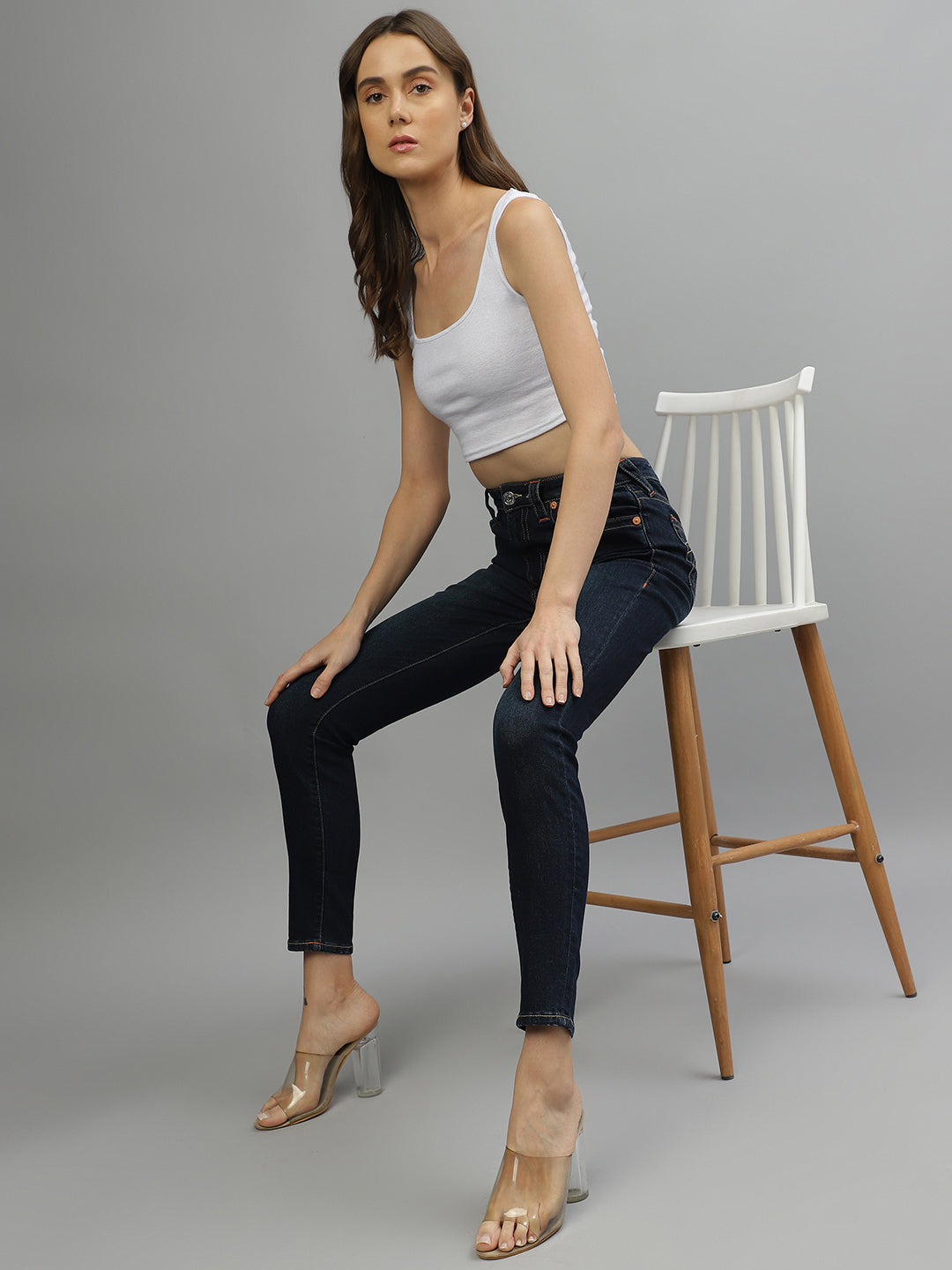 True Religion Women Solid Super Skinny Fit Jeans