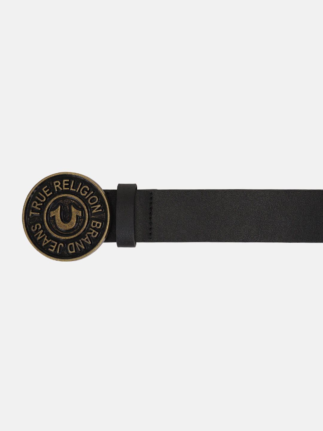 True Religion Men Black Solid Belt