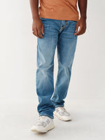 True Religion Super T Straight Blue Mid Rise Jeans