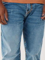 True Religion Super T Straight Blue Mid Rise Jeans