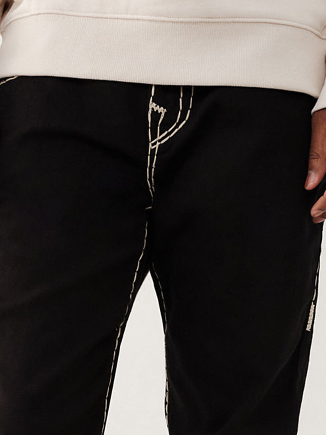 True Religion Super T Skinny Black Mid Rise Jeans