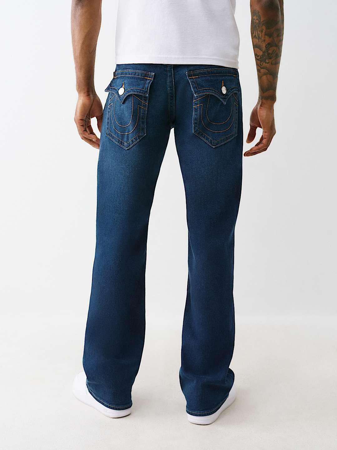 True Religion Men SN Billy Bootcut Fit Dark Wash Jeans