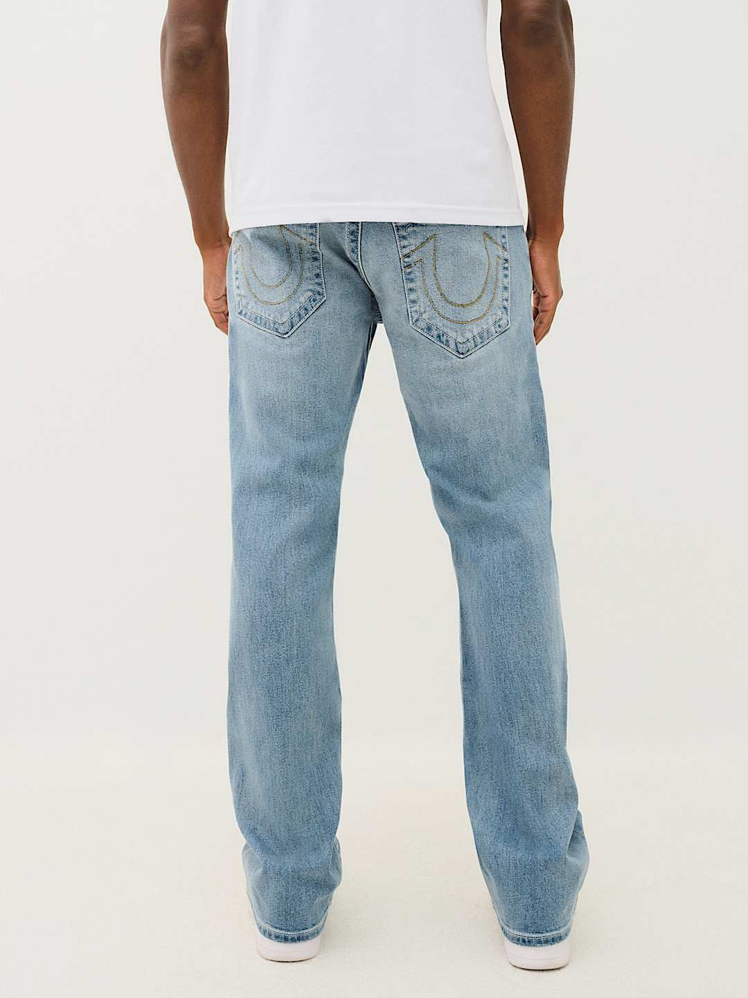 TRUE RELIGION Men Light Blue SN Billy Bootcut Fit Jeans