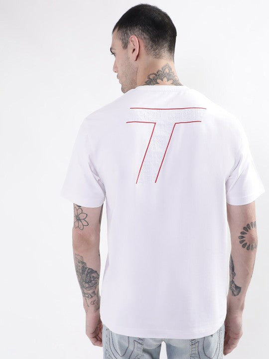 True Religion White Graphic Logo Regular Fit Tshirt