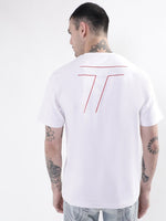True Religion White Graphic Logo Regular Fit Tshirt