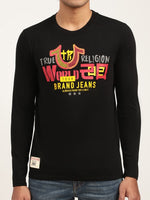 True Religion Black Logo Regular Fit Tshirt