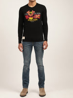 True Religion Black Logo Regular Fit Tshirt