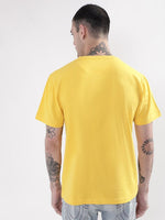 True Religion Men Yellow Round Neck Tshirt