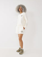 True Religion Women Solid Round Neck Sweatshirt