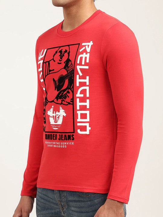 True Religion Chinese Red Logo Regular Fit Tshirt