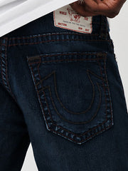 True Religion Men Super T Ricky Straight Fit Dark Wash Jeans
