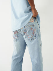 True Religion Men Super T Rocco Skinny Fit Light Wash Jeans