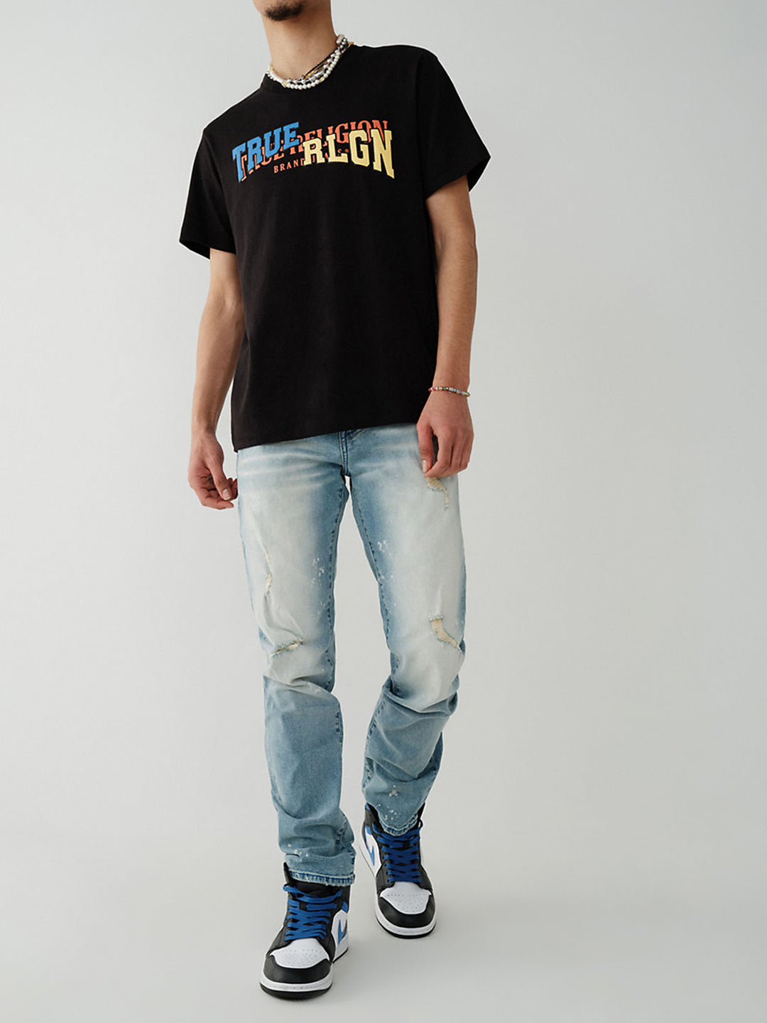 Men sn rocco skinny fit light wash jeans