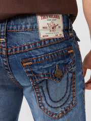 True Religion Men Blue Super T Ricky Jeans