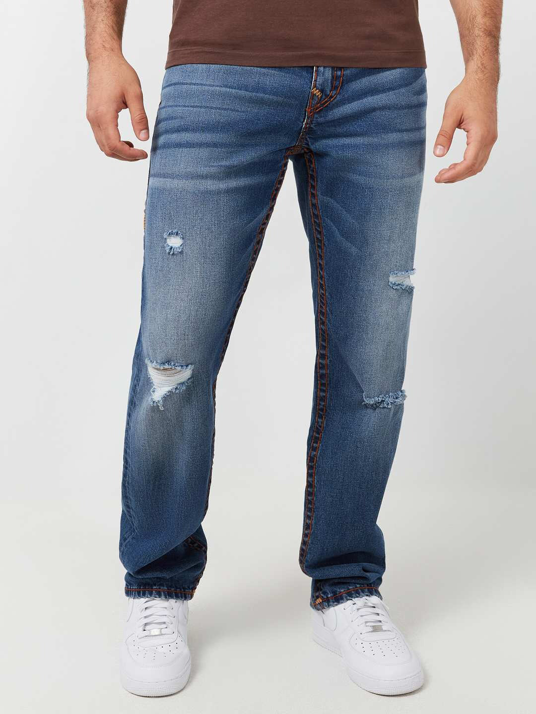 True Religion Men Blue Super T Ricky Jeans