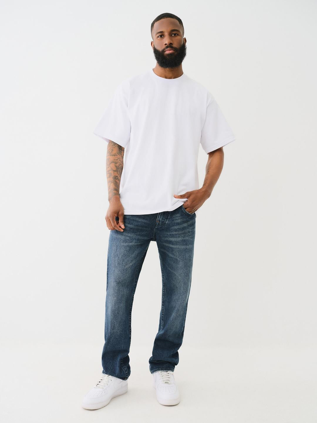 Men sn ricky straight fit dark wash jeans