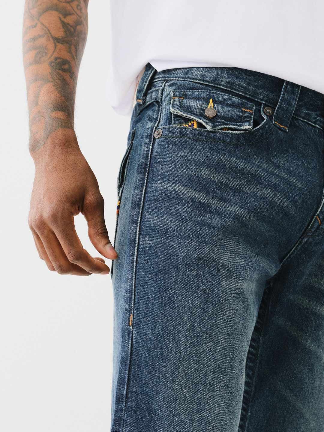 Men sn ricky straight fit dark wash jeans