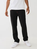 True Religion Men Black Straight Fit Solid Jeans