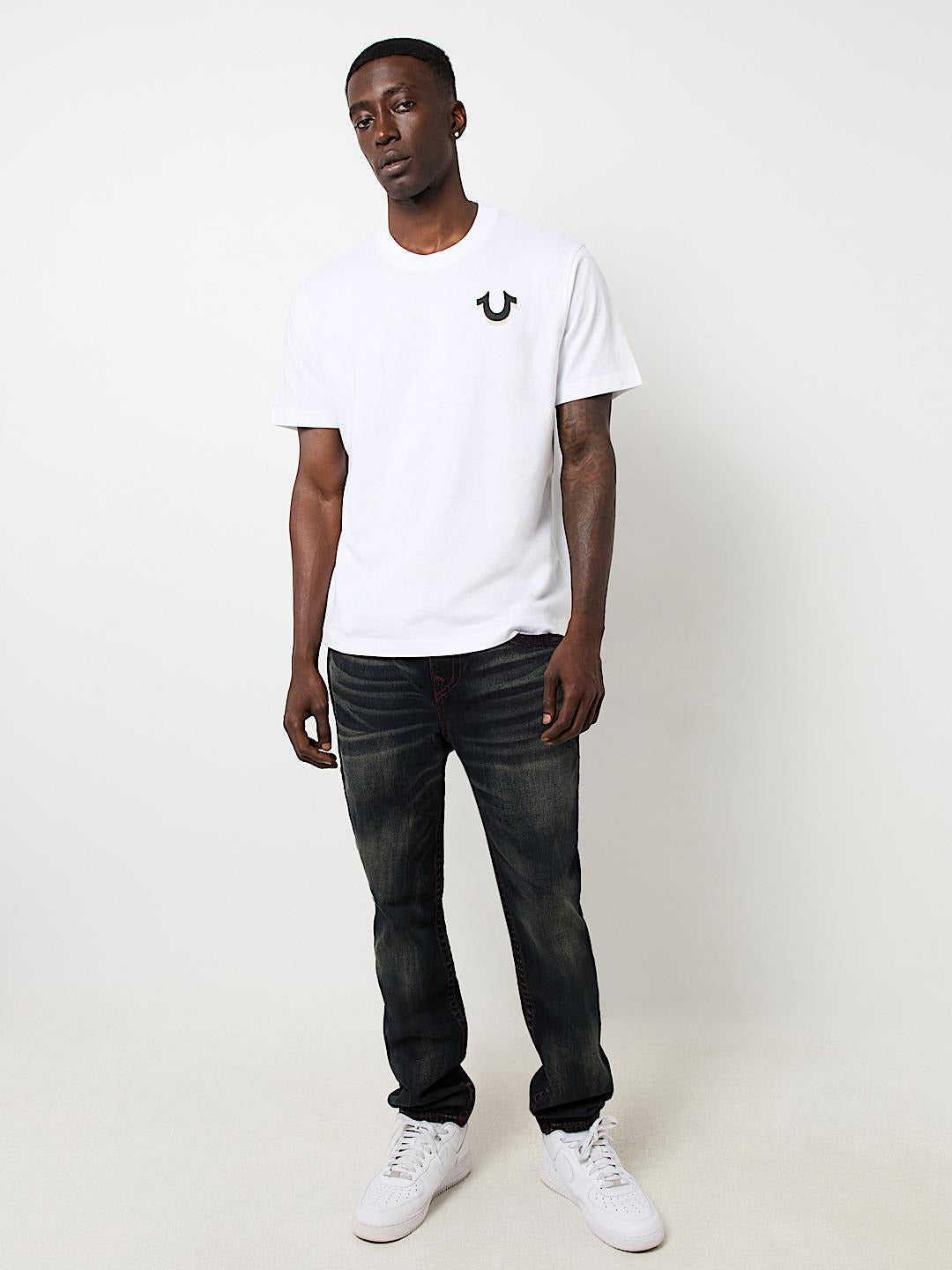 True Religion Men Blue Super T Rocco Jeans