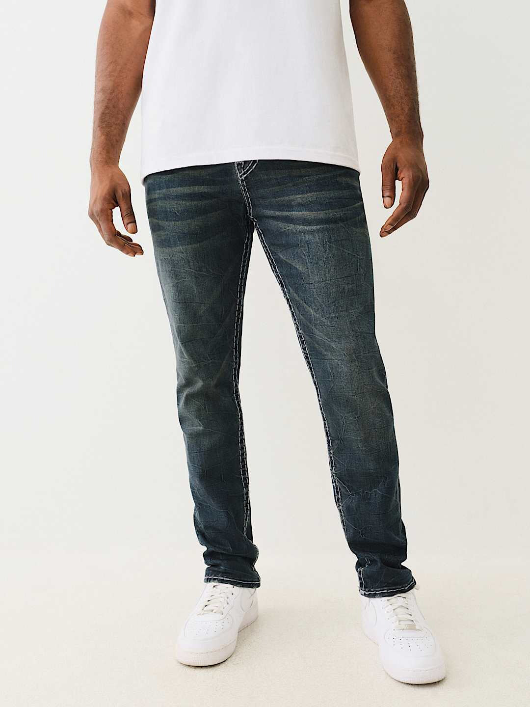 True Religion Men Blue Super T Rocco Jeans