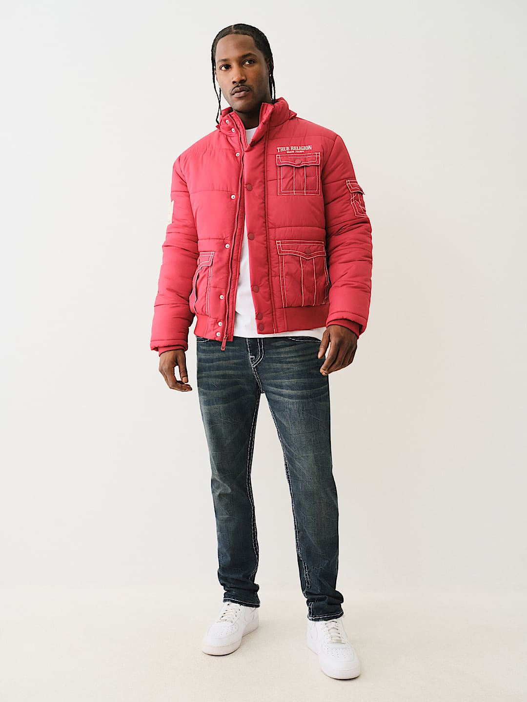 True Religion Men Blue Super T Rocco Jeans