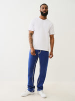 True Religion Men Blue Straight Fit Washed Jeans