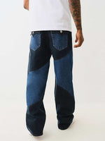 True Religion Men Blue Flare Fit Washed Jeans