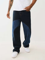 True Religion Men Blue Flare Fit Washed Jeans