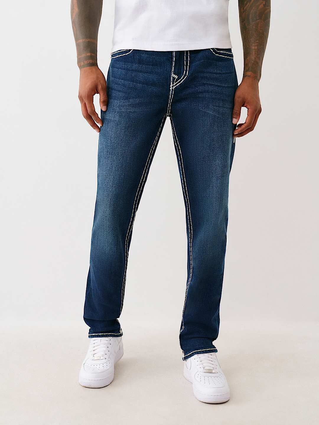 Men super t rocco slim fit dark wash jeans