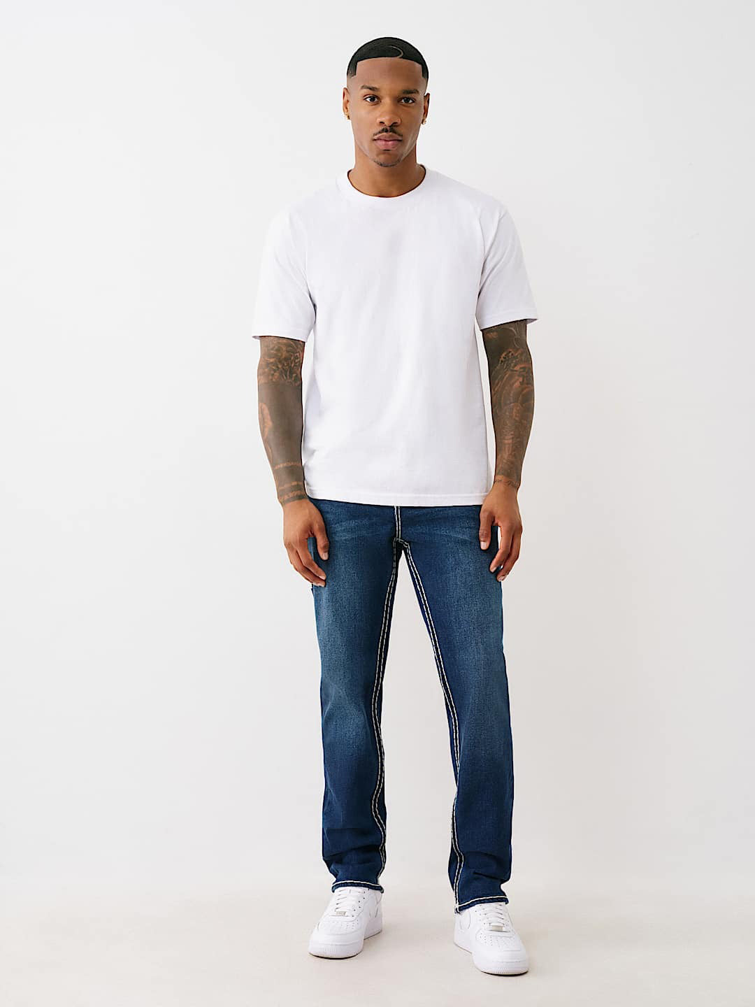 Men super t rocco slim fit dark wash jeans