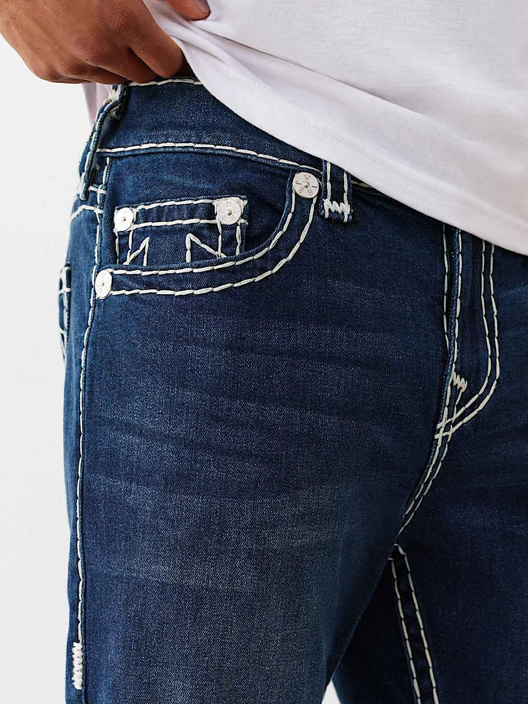 Men super t rocco slim fit dark wash jeans