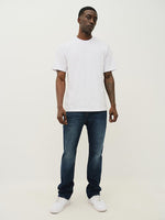 True Religion Men Blue Straight Fit Washed Sn Ricky Jeans