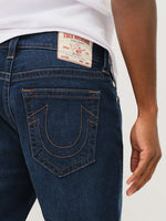 True Religion Men Blue Slim Fit Washed Jeans