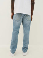 True Religion Men Blue Skinny Fit Washed Jeans