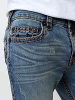 True Religion Men Blue Super T Rocco Jeans