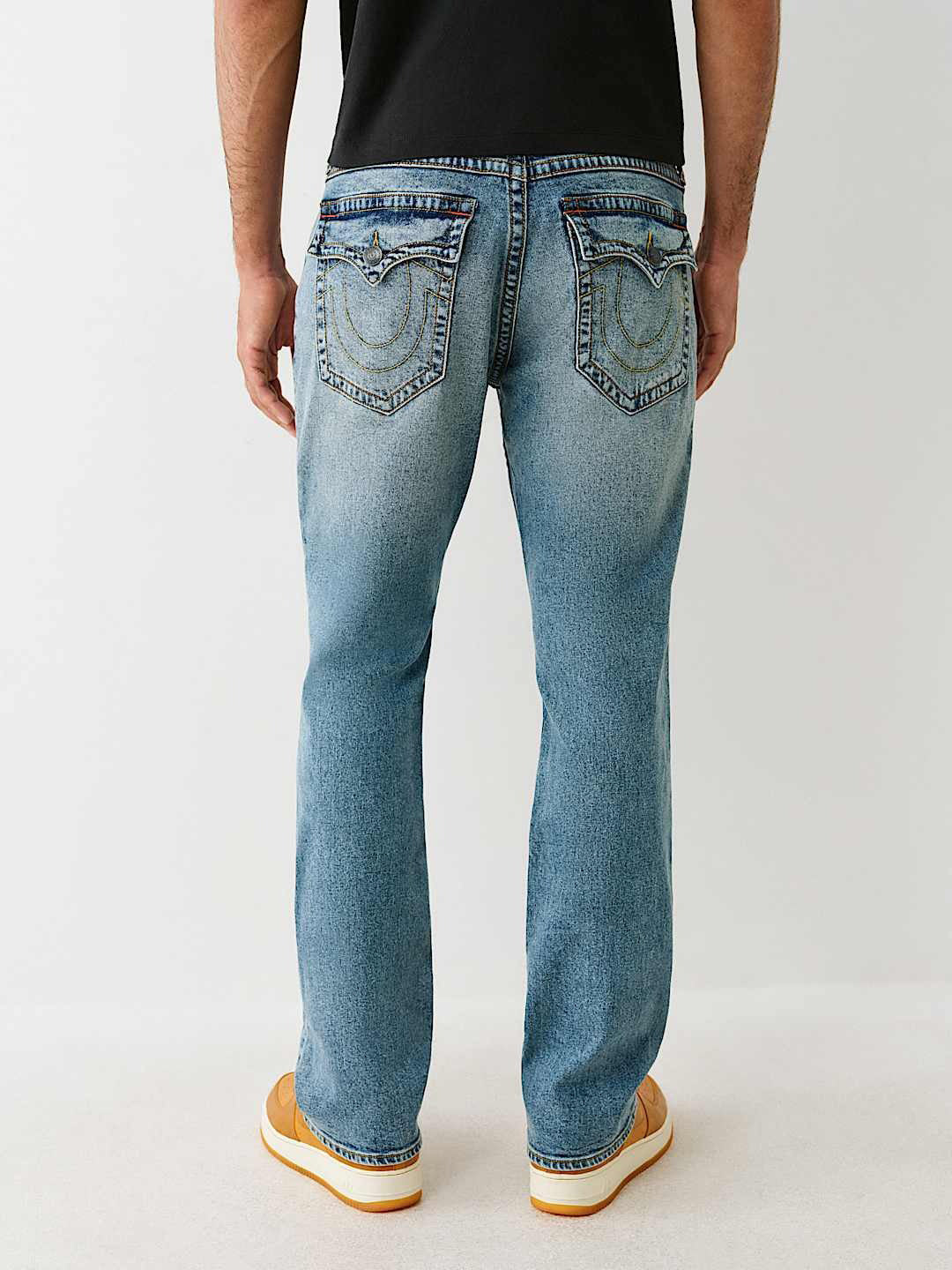 Men blue straight fit jeans