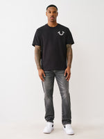True Religion Men SN Rocco Slim Fit Pure Cotton Mid Rise Jeans