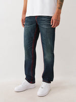 True Religion Men SUPER T Rocco Slim Fit Dark Wash Jeans