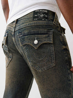 True Religion Men Brown SN Ricky Jeans